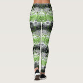 Leggings Agender Dragon Damask - Agender Pride couleurs dra (Dos)
