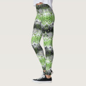 Leggings Agender Dragon Damask - Agender Pride couleurs dra (Gauche)