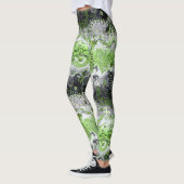 Leggings Agender Dragon Damask - Agender Pride couleurs dra (Gauche)