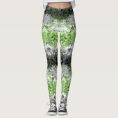 Leggings Agender Dragon Damask - Agender Pride couleurs dra (Devant)