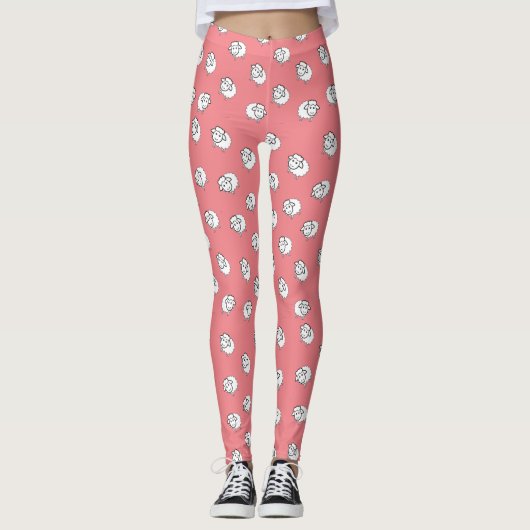 Leggings Agneau rose (Devant)