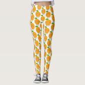 Leggings Agréable agrumes d'orange (Devant)