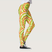 Leggings Agrumes TROPICALES FRUITS D'ÉTÉ Citron orange tran (Droite)