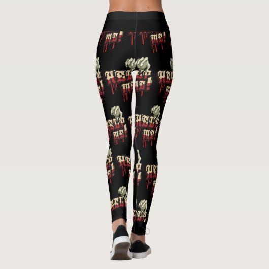 Leggings Aidez-moi avec la main Zombie (Dos)