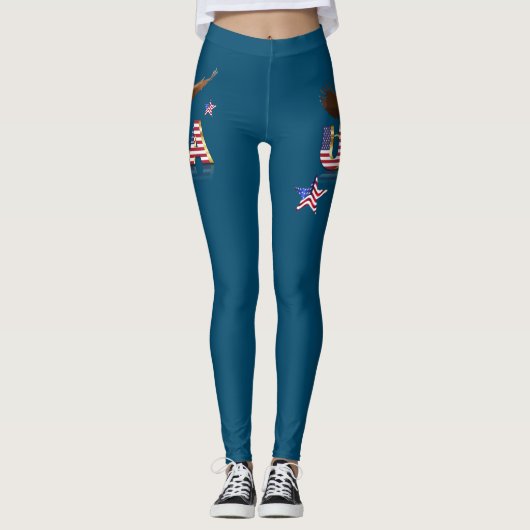Leggings Aigle américain (Devant)