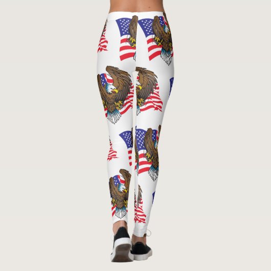 Leggings Aigle et drapeau (Dos)
