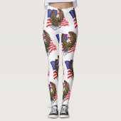Leggings Aigle et drapeau (Devant)