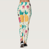 Leggings Aiguille de pastèque de fruits tropicaux motif (Dos)