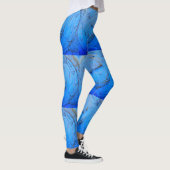 Leggings aiguilles croisées bleu (Droite)