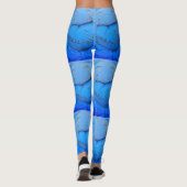 Leggings aiguilles croisées bleu (Dos)