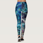 Leggings Aileron d'ailerons : Requins de récif avec des (Dos)