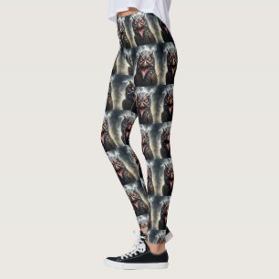 Leggings "Ailes de cauchemar : Le Hibou Vampire Fange"
