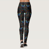 Leggings Ailes de l'éternité : Papillons néons (Dos)
