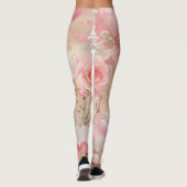 Leggings Ailes de papier et roses (Dos)