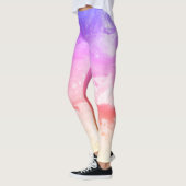 Leggings Aimer Blue Magenta Rainbow Rose (Gauche)