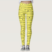 Leggings Aimez ce que vous faites avec les coeurs sport yog (Devant)