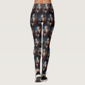 Leggings Airedale avec Noël Festif du Père Noël (Dos)