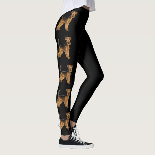 Leggings Airedale Terrier Cartographie Chien Bingley Terrie (Droite)