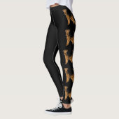 Leggings Airedale Terrier Cartographie Chien Bingley Terrie (Gauche)