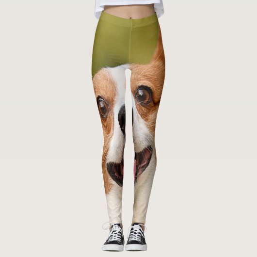 Leggings Ajouter photo de chien personnalisé Customisé (Devant)