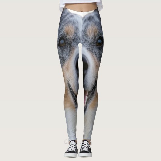Leggings Ajouter une Personnaliser photo pour animaux domes (Devant)