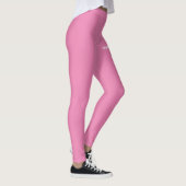 Leggings Ajouter Votre Nom De Logo Texte Modèle Rose Modern (Droite)