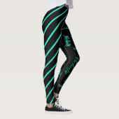 Leggings Ajouter votre nom répétitif Gras exécutant des lég (Droite)
