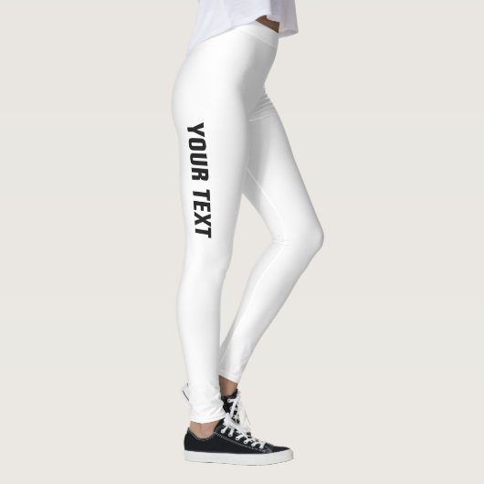 Leggings Ajouter votre nom Texte Logo Modèle Personnalisé (Droite)