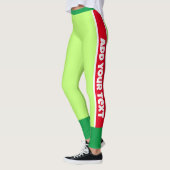 Leggings Ajouter votre texte l Boho couleurs l Neon l Green (Gauche)
