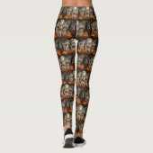 Leggings Akita Halloween Éffrayant (Dos)