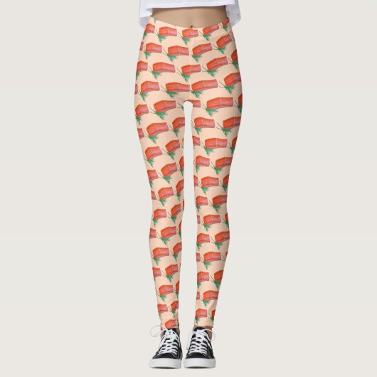 Leggings ALASKA Wild Alaskan Saumon Poisson Filet de poisso (Devant)