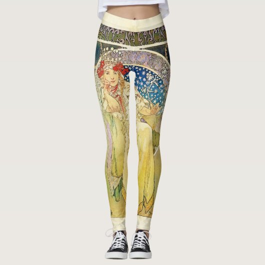 Leggings Alfons Mucha 1911 Princezna Hyacinta (Devant)