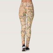 Leggings Alfonse Mucha Art Nouveau Peonies (Dos)