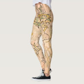 Leggings Alfonse Mucha Art Nouveau Peonies (Gauche)