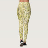 Leggings Alfonse Mucha Art Nouveau Peonies Botanical Art (Dos)
