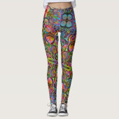 Leggings "Algaehuasca, "guêtres d'impression par Dax + (Devant)