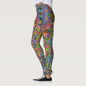 Leggings "Algaehuasca, "guêtres d'impression par Dax + (Gauche)