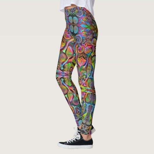 Leggings "Algaehuasca, "guêtres d'impression par Dax + (Gauche)