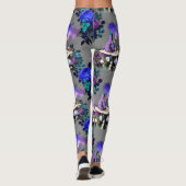 Leggings Alice au pays des merveilles Fleurs de la chenille (Dos)