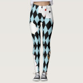 Leggings Alice au pays des merveilles M. Rabbit Mint Blue (Devant)