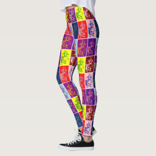 Leggings Alice au pays des merveilles Pop Art Colorful Legg