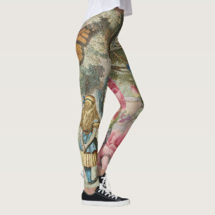 Leggings Alice Cheshire Chat Wonderland Tree Garden