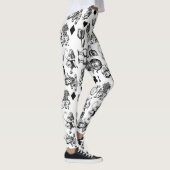 Leggings Alice White Rabbit Wonderland Classic (Droite)