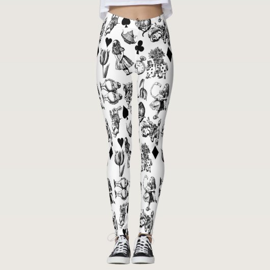 Leggings Alice White Rabbit Wonderland Classic (Devant)