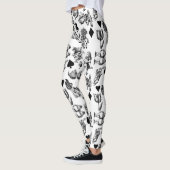 Leggings Alice White Rabbit Wonderland Classic (Gauche)
