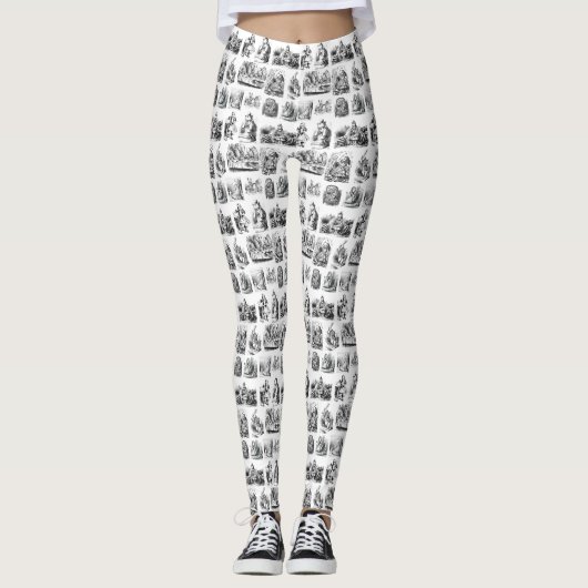 Leggings Alice's Adventures in Wonderland Motif (Devant)