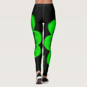 Leggings Alien Abstrait Vert Clair Circulaire (Dos)