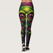 Leggings alien amour crâne drôle bonne humeur chanceux (Dos)