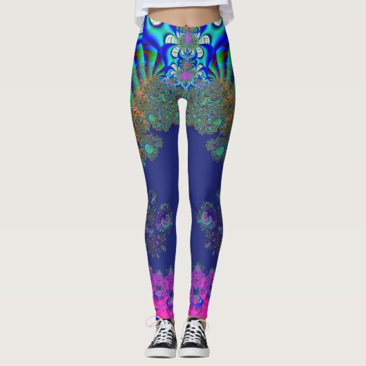 Leggings Alien fractal (Devant)