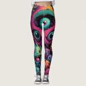 Leggings alien love hero drôle heureux sain (Devant)